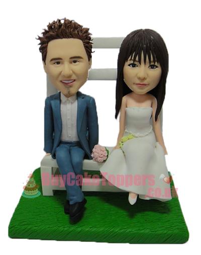 just married couple wedding cake topper