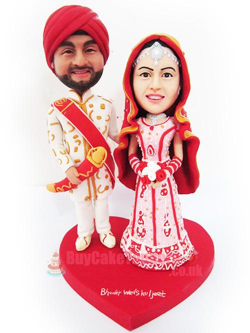 India style cake topper