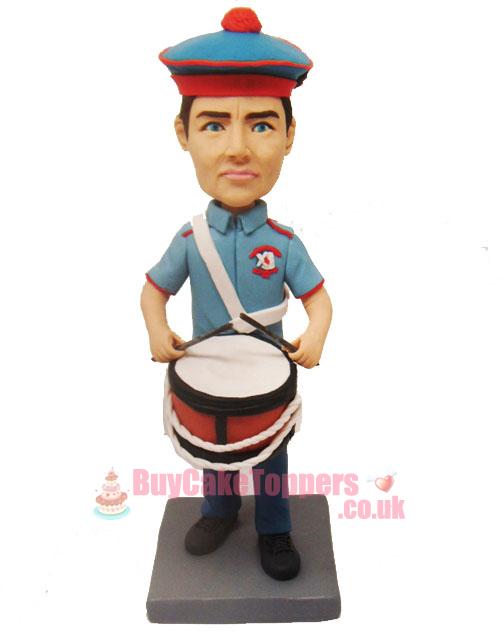 custom drummer figurine