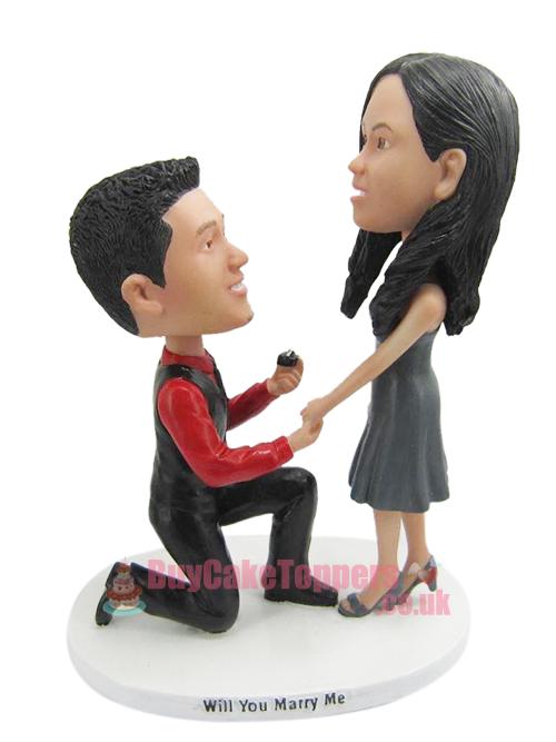 Marry me cake topper